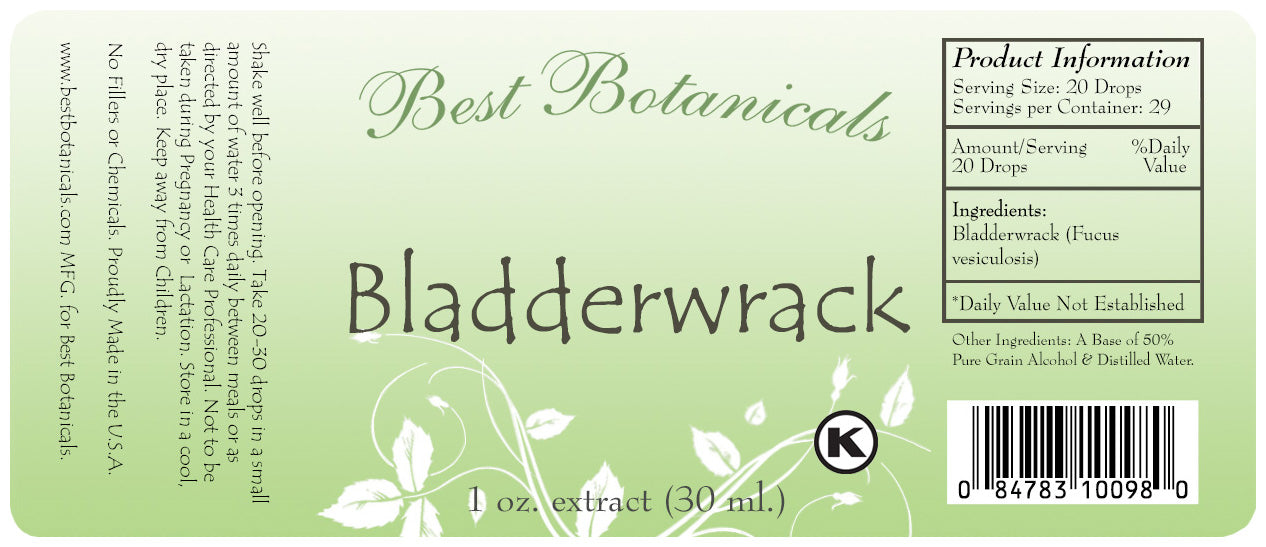 Bladderwrack Extract Label