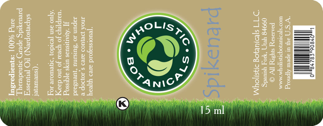 Spikenard Essential Oil Label